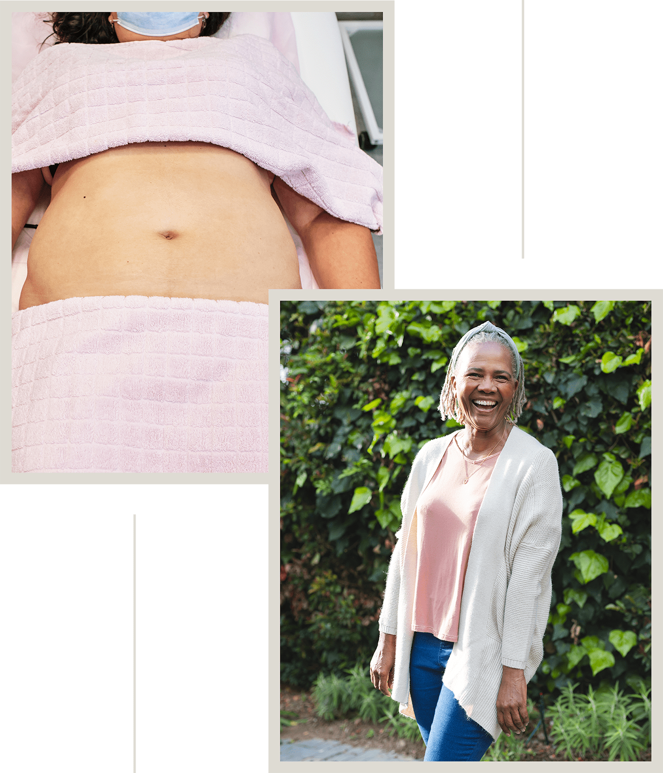 A collage of body contouring.
