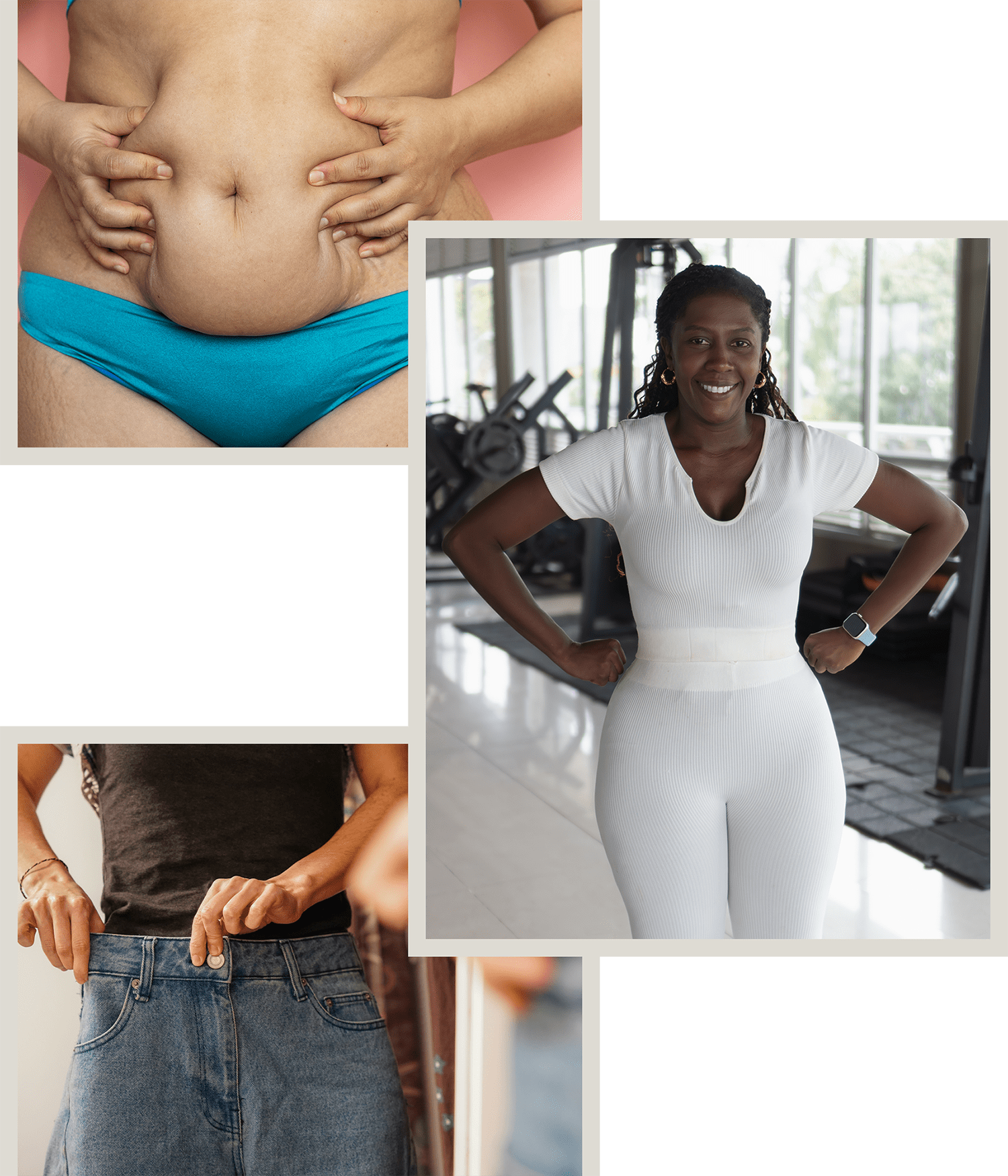 A collage of body contouring.