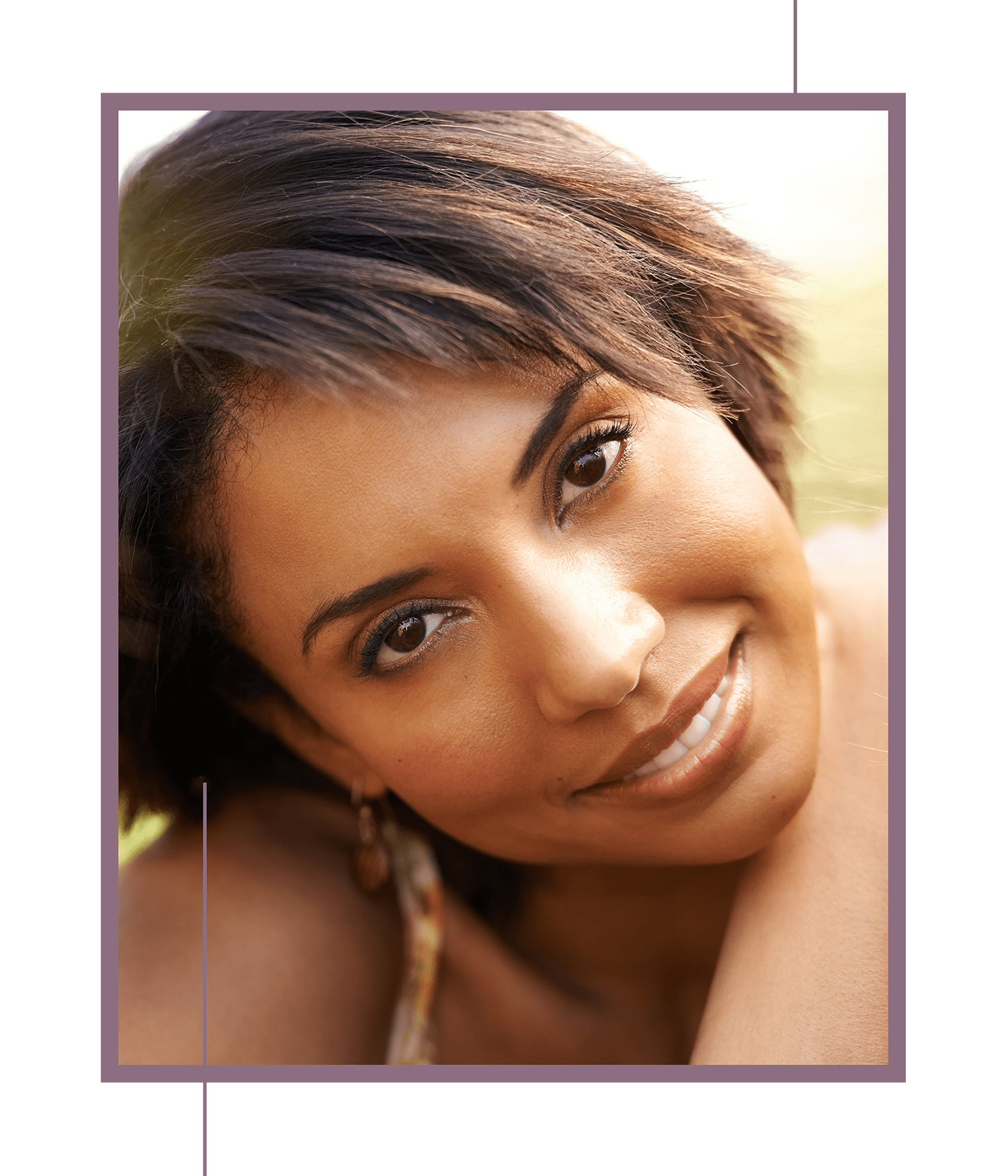 A woman with beautiful eyes.