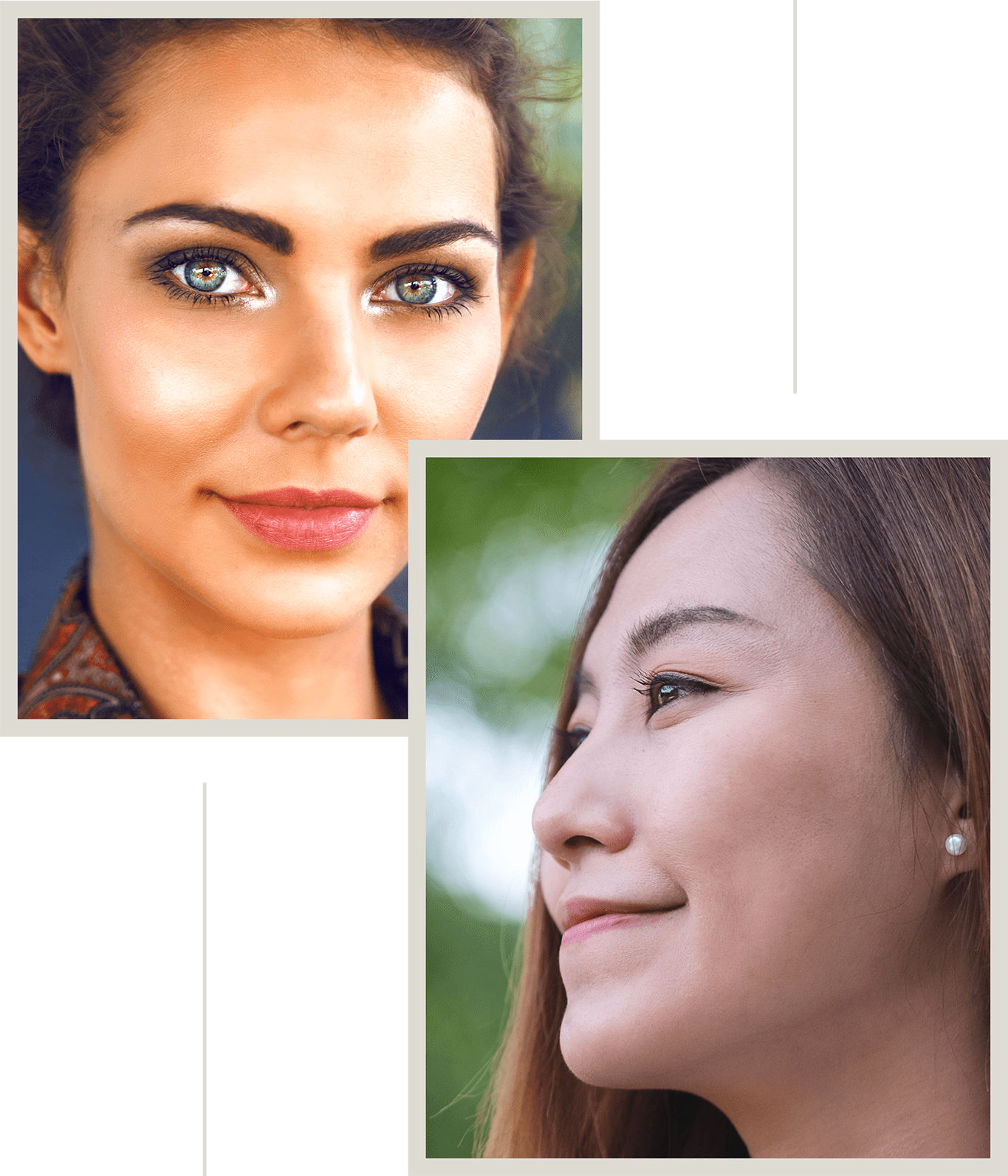 A collage of women with beautiful eyes.