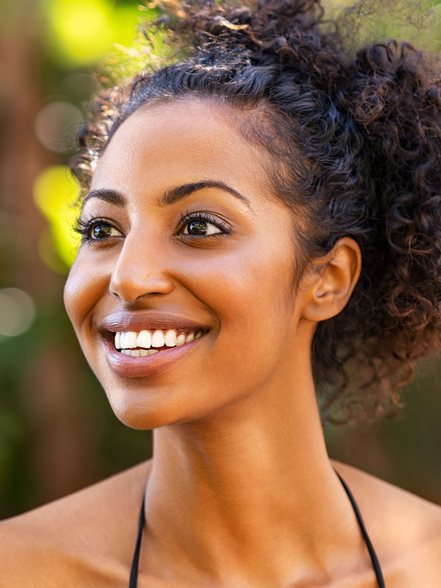 A woman with beautiful eyes.